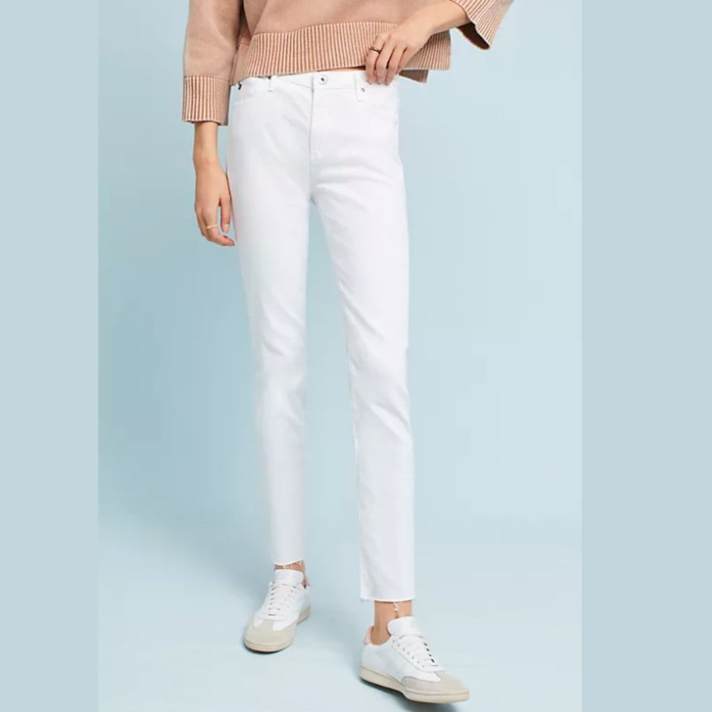 Anthropologie AG Adriano Goldschmied The Stevie Slim Straight Jeans Size 27 - Picture 1 of 12